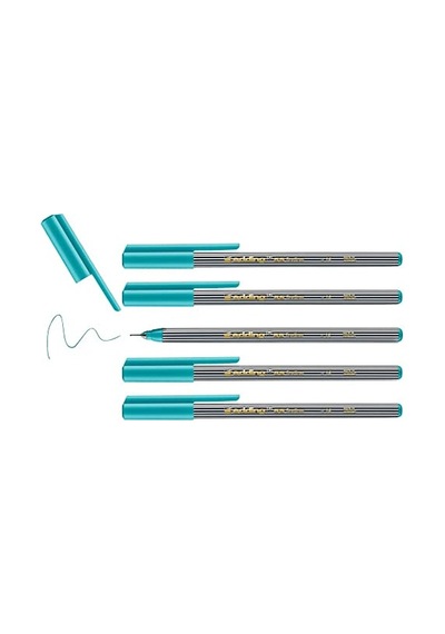 Edding 55 Fineliner - Turkuaz - 5 Kalem - 0,3 Mm Uç