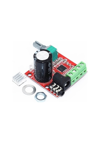 Pam8610 2x 10w Stereo Amplifikatör Modül Dc 6-15v Class D Amfi Devresi Ses Kontrol Potu 4 8 Ohm