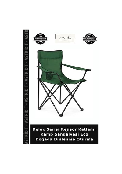 Delux Serisi Rejisör Katlanır Kamp Sandalyesi Eco Doğada Dinlenme Oturma Çok Renkli