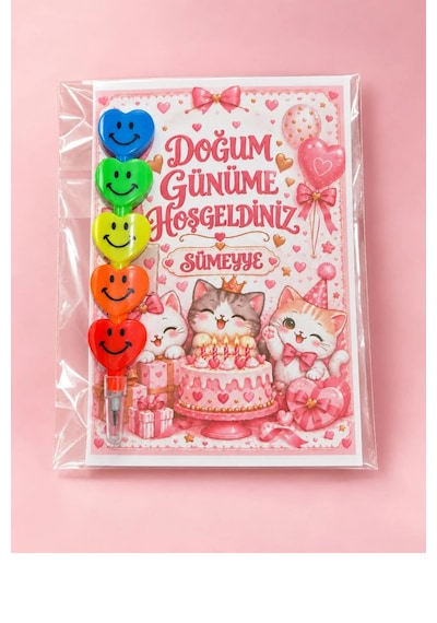 Doğum Günü Kartı Kişiye Özel 10 Adet