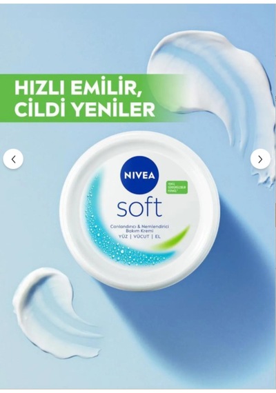 Soft Canlandırıcı Nemlendirici Bakım Kremi 100 Ml Yüz Vücut El X 3 Adet