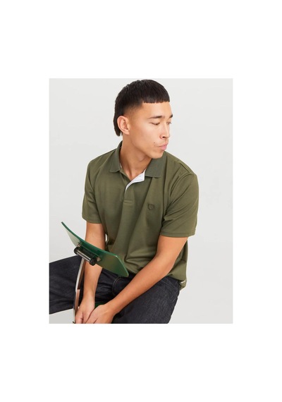 Jack & Jones Jprccrodney Ss Polo Noos Olive Night Olive Night