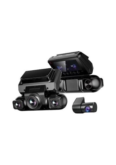 Twogo Go-ix19 Araç İçi Kamerası 4 Kamera Panoramik App Bağlantısı Wifi Kayıt Cihazı 4k Gece Görüşlü