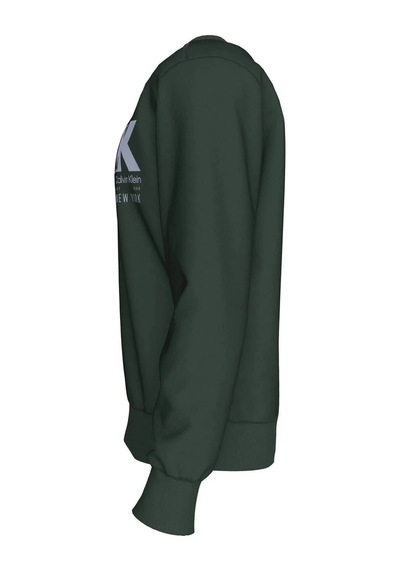Calvin Klein Lv04ld243 Ls Eu 350terry Ck Overlap Erkek Sweatshirt Yeşil