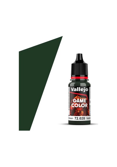 17 Ml. Dark Green Game Color Serisi Maket Boyası, Vallejo 72028 Standart