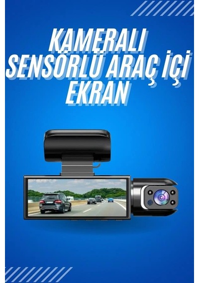 Araç İçi Full Hd Kamera Ön Ve Arka Kameralı Ekranlı Araç Kamerası 46625330