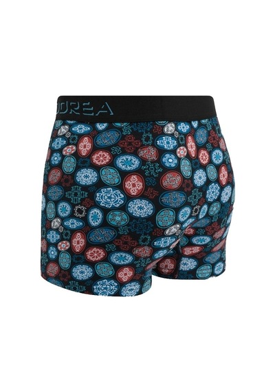 Dorea 2 Adet Erkek Desenli Boxer (445773089) Siyah