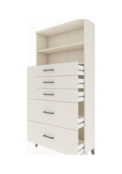 Arges Dolap 2 Raflı 5 Çekmeceli 88x30x182 Aytaşı-aytaşı Aytaşı