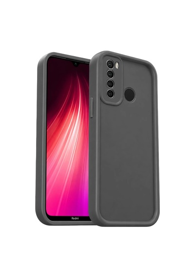 Bezos Redmi Note 8 Uyumlu Kılıf Viera Silikon - Gri Mmbz