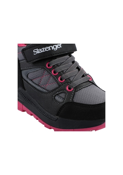 Slazenger KESHA Çocuk Cırt Cırtlı Siyah / Fuşya Bot