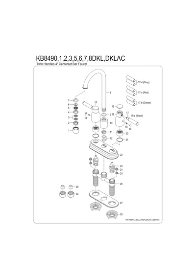 Kb8490dkl Kaiser Bar Musluk, Mat Siyah, 11,56 X 9,31 X 4,75