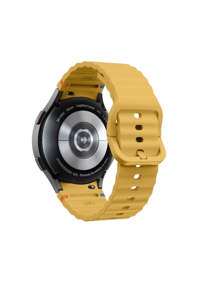 Samsung Galaxy Watch 6 40-43-44-47mm İle Uyumlu Metal Tokalı Dalgalı Spor Silikon Kordon