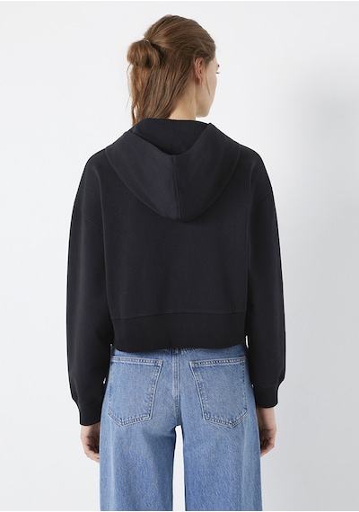 Mavi - Mavi Logo Baskılı Kapüşonlu Siyah Sweatshirt 1s10486-900 Siyah