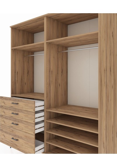Kronos Gardrop 7 Raflı 4 Çekmeceli 2 Askılı 176x59x221 Çam-çam Çam Kronos Gardrop 7 Raflı 4 Çekmeceli 2 Askılı 176x59x221 Çam-çam Çam