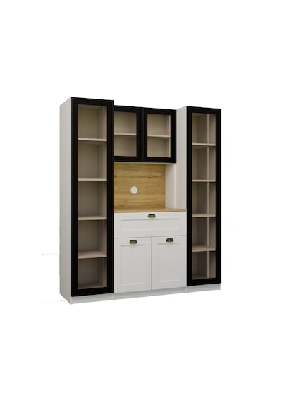 Nero Duo Kahve Köşesi Ve Kiler Dolabı Alüminyum Çerçeveli Cam Kapaklı Led Aydınlatmalı 190 X 160 Cm Beyaz Nero Duo Kahve Köşesi Ve Kiler Dolabı Alüminyum Çerçeveli Cam Kapaklı Led Aydınlatmalı 190 X 160 Cm Beyaz