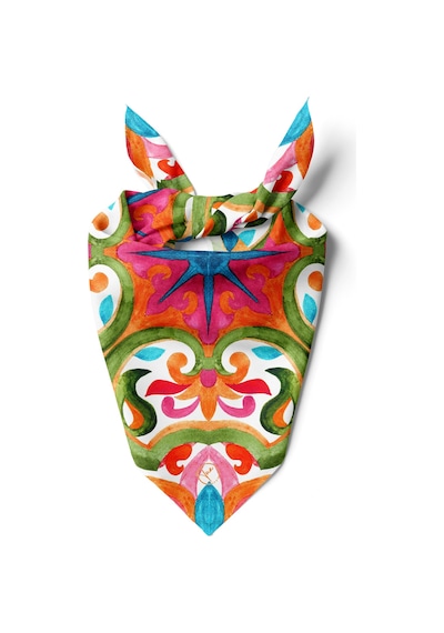Kaleidoskop Rüyası Desen Bandana/fular Çok Renkli