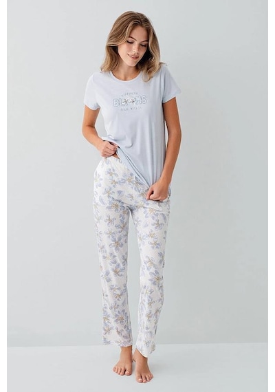 Arnetta 3622-b Bayan Battal Pijama Takım Açık Mavi