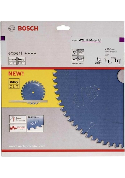 Bosch Expert For MultiMaterial 250 x 30 MM 80 Daire Testere Bıçağı - 2608642494