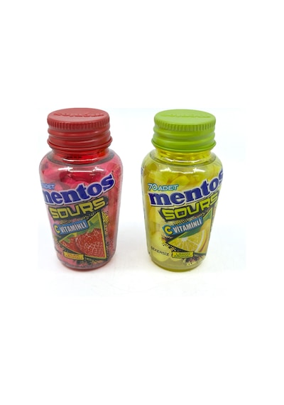 Mentos Sours Şekersiz Tatlandırıcılı C Vitaminli Limon Aromalı Tablet Şekerleme 49gr X 2 Adet