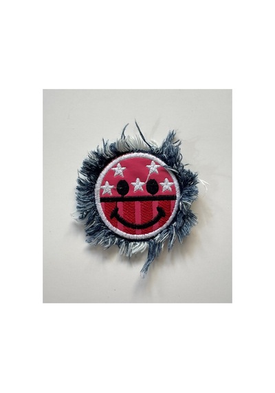 Ütülenebilen Veya Sticker Olarak Kullanılabilen Smiley Kot Patch Modeli