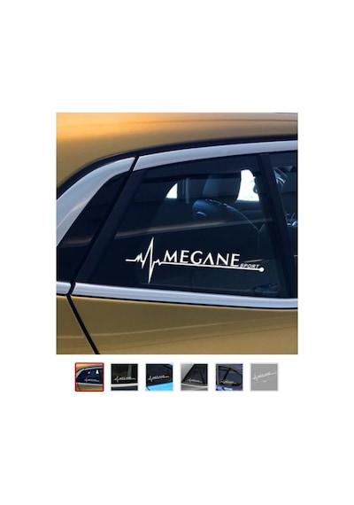 Megan Sport Oto Sticker 2 Adet Beyaz 20 7 Cm5216