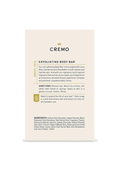 Cremo Italian Bergamot Arındırıcı Peeling Etkili Vücut Sabunu 142gr Narenciye