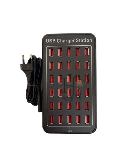 30 Port Usb Şarj İstasyonu 150 Watt Çoklu Usb Şarj Aleti