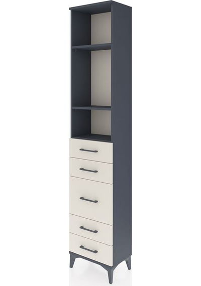 Arges Dolap 3 Raflı 5 Çekmeceli 44x30x221 Antrasit-aytaşı Antrasit Arges Dolap 3 Raflı 5 Çekmeceli 44x30x221 Antrasit-aytaşı Antrasit