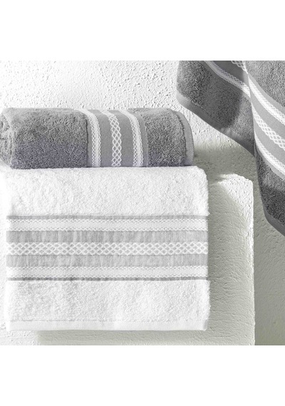 Taç Rope Pure Cotton Pamuk Hamam Seti Beyaz Antrasit 000000001500222677 Antrasit