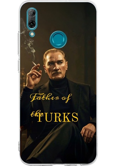 Huawei P Smart 2019 Uyumlu Atatürk Father Of The Turks Baskılı Silikon Kılıf Renkli