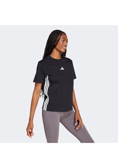 Adidas Essentials 3 Stripes Cotton Kadın Siyah T-shirt Jd0846 SIYAH