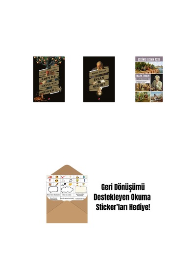 Adem İle Havva Nın Güncesi + İnsan Nedir + Eskimo Kızının Aşkı + Okuma Sticker'ları