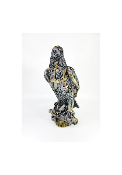 Steampunk Kartal Biblo Heykel