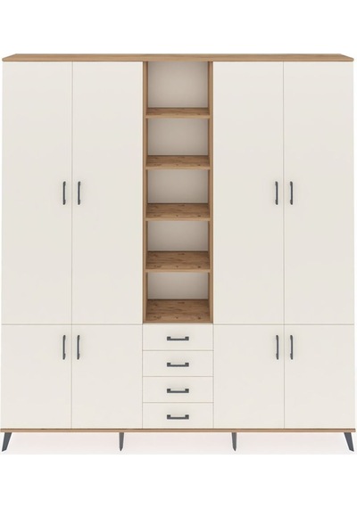 Arges Dolap 17 Raflı 4 Çekmeceli 8 Kapaklı 220x30x243 Çam-aytaşı/aytaşı Aytası/aytası Arges Dolap 17 Raflı 4 Çekmeceli 8 Kapaklı 220x30x243 Çam-aytaşı/aytaşı Aytası/aytası