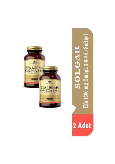 Solgar Efa 1300 Mg Omega 3-6-9 2 x 60 Softgel