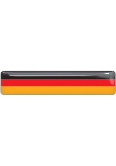 Alman Germany Bayrak 3D Sticker 2 Adet