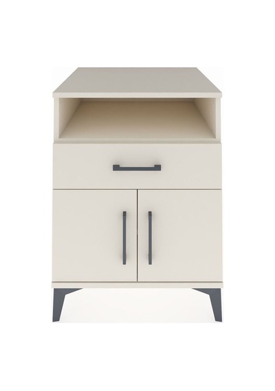 Kronos Komodin 2 Raflı Tek Çekmeceli 2 Kapaklı 60x59x80 Aytaşı-aytaşı Aytası