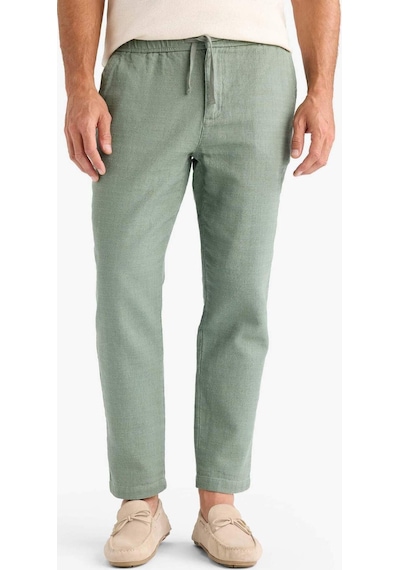 DeFacto %100 Pamuk Yazlık Jogger Pantolon Regular Fit Normal Kesim Keten Görünümlü Düz Paça Cepli B4138AX25SPGN457