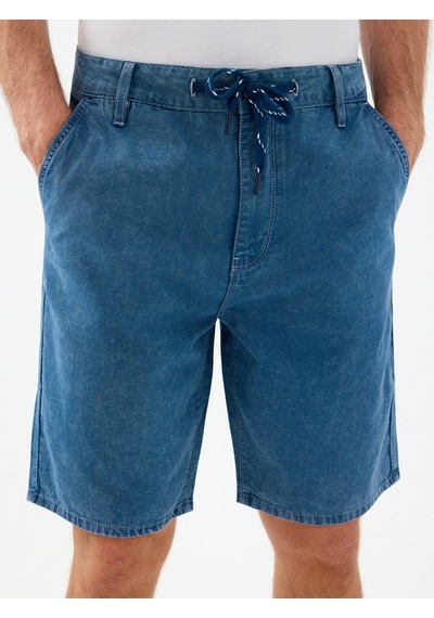 Straight Fit Erkek Şort Denim