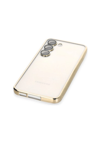 Newface - 50 - Samsung Galaxy Uyumlu S23 Kılıf Razer Lensli Silikon - Zero-hls - - Gold