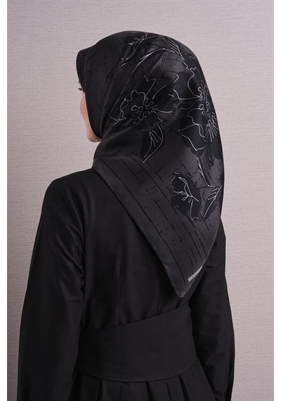 Armine Saf İpek Sura Eşarp 9617d 80 Bakır Kahve