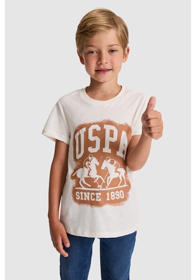 U.S. Polo Assn. Erkek Çocuk Tişört 50327044-vr256 İnci