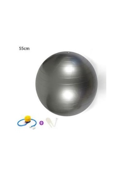 Yoga Pilates Aeorobik Jimnastik Topu 55 CM Mor