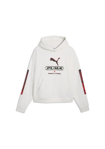 Puma Sport Street Boxy Graphic Erkek Beyaz Günlük Stil Sweatshirt 69432205