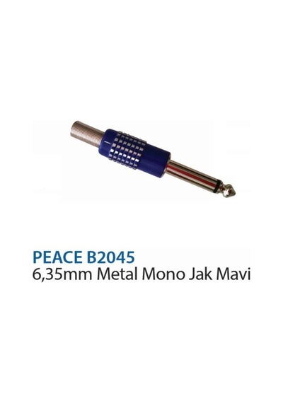 Peace B2045 6,35 Mm Metal Mono Jak Mavi-223981