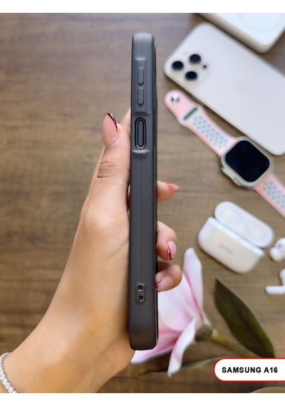 Samsung Galaxy A16 Uyumlu Kamera Korumalı Darbeye Dayanıklı Renk Atmayan Keep Silikon Kılıf Siyah