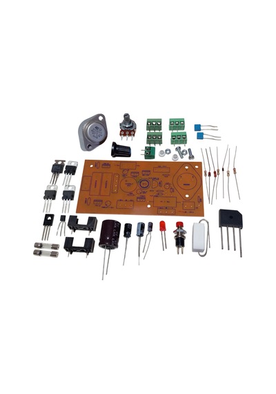Kısa Devre Korumalı Dc 0-24v 1a Ayarlı, +5v, -5v, +12v, -12v Sabit Çıkışlı Güç Kaynağı Kendin Yap Hobi Devresi Dıy Lehimleme Kiti Demonte Montesiz