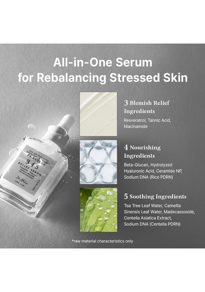 Dr. Althea 345 Relief Serum Çay Ağacı Suyu Niasinamid Pantenol Pdrn İçeren Yatıştırıcı Ve Bariyer Güçlendirici Serum 30 Ml