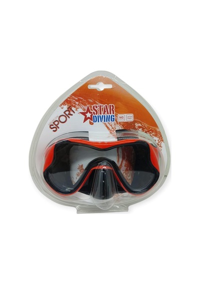 Star Diving Dalış Maskesi Yetişkin - 51704-kırmızı