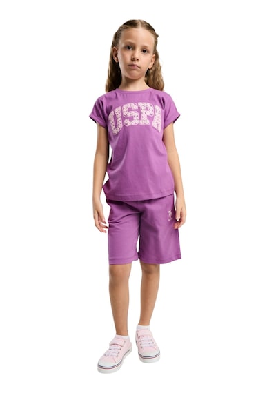 U.S. Polo Assn. Kız Çocuk Bermuda Takım Violet U.S. Polo Assn. Kız Çocuk Bermuda Takım Violet